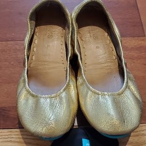 Golden Glitz Tieks Sz 8